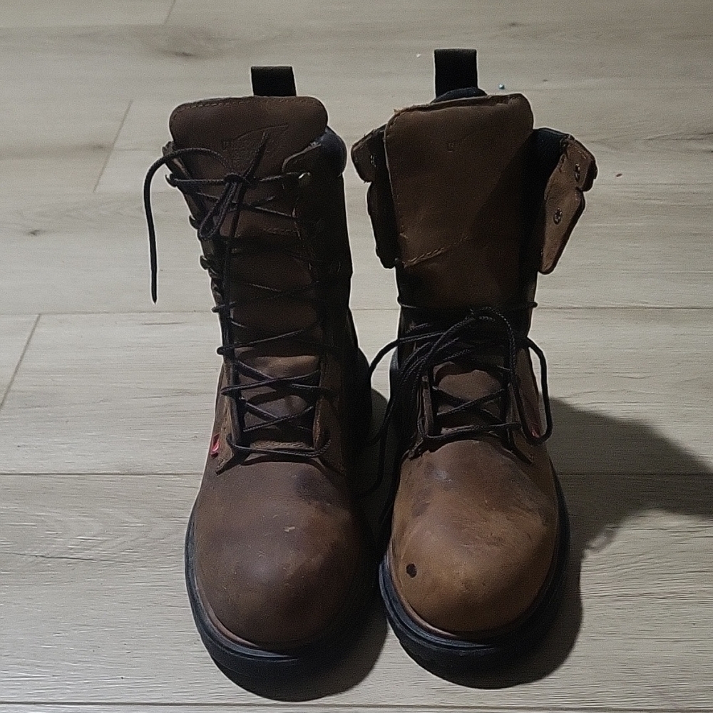 Red Wing Shoes Dark Brown Leather Boots